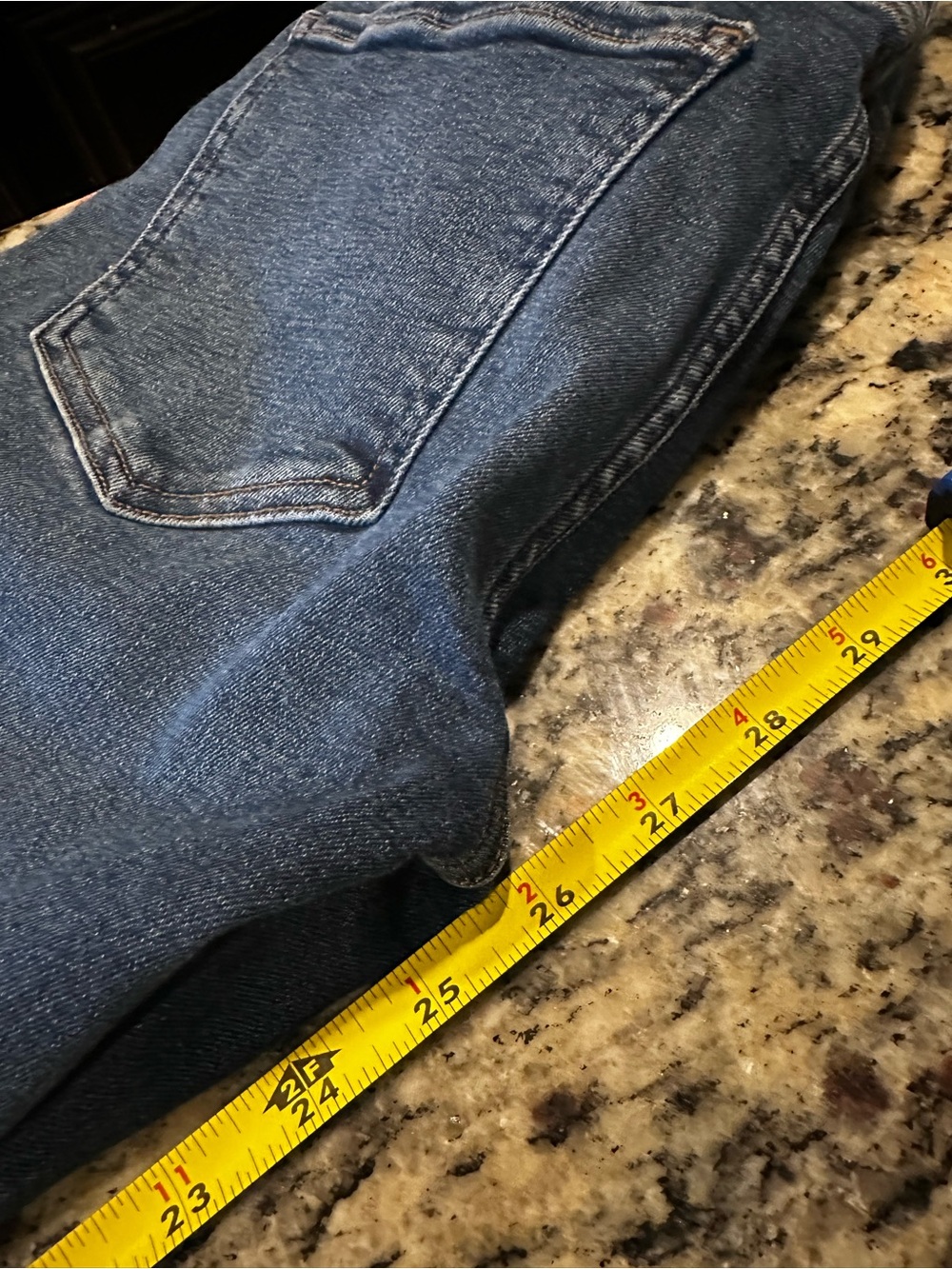 Agolde High-Rise Medium-Dark Blue Skinny Raw Hem Jeans size 27 - Picture 11 of 11